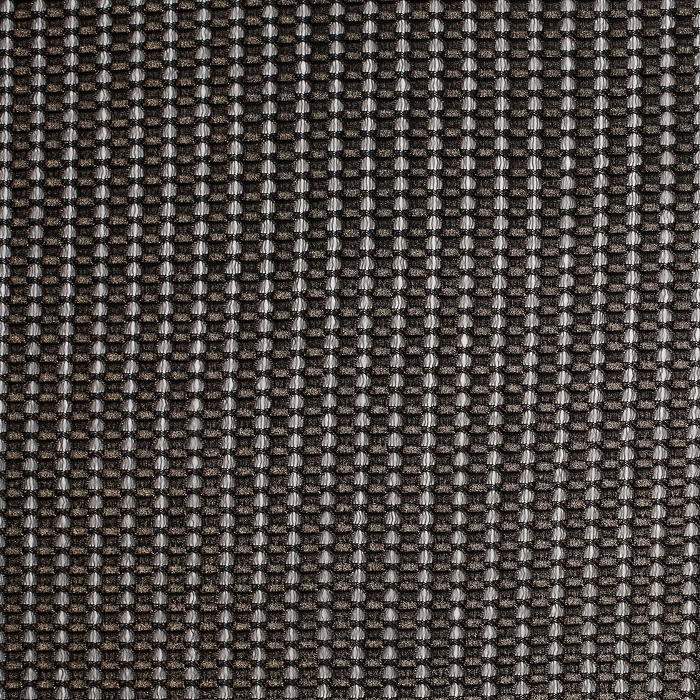 Black and Metallic Gold Dimensional Polyester Novelty Knit