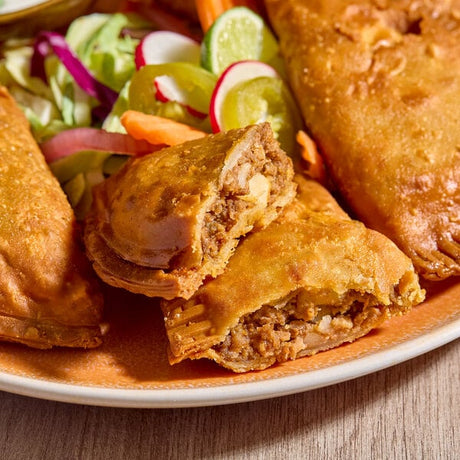 Rico Foods Beef Picadillo Flour Shell Empanada 4 oz. - 24/Case