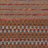 Rust Dimensional Stripes Blended Wool Tweed