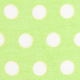 Cotton Voile - Lime Green Polka Dots