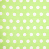 Cotton Voile - Lime Green Polka Dots