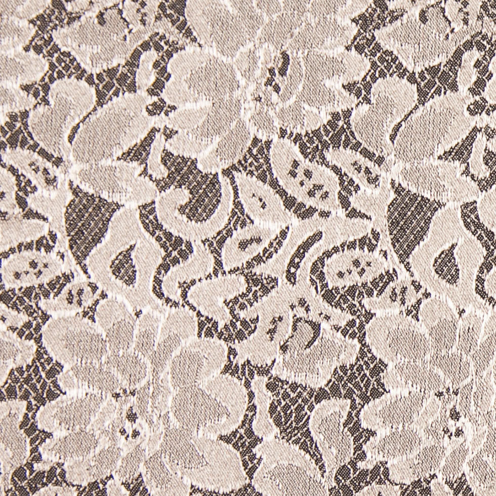 Black/Gold Double Faced Stretch Lacey Woven