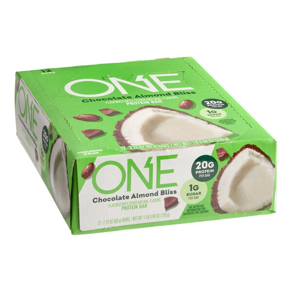 ONE Chocolate Almond Bliss Protein Bar 2.12 oz. - 72/Case