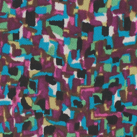 Multicolor Blended Cotton Stretch Mesh