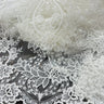 1 Yard Timeless Ivory Corded Bridal Lace Fabric Embroidered on Net Mesh 54 inch Width