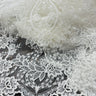 Corded Bridal Lace Fabric - Embroidered Polyester Net Mesh, 54" Wide (1 Yard)