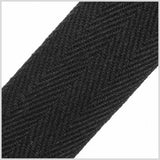Black 1" Twill Tape - 2yd Package