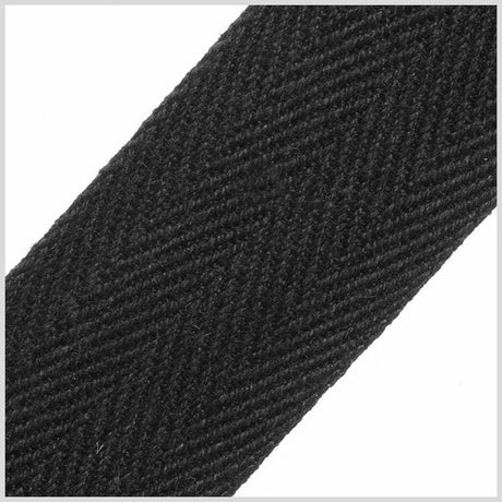 Black 1" Twill Tape - 2yd Package