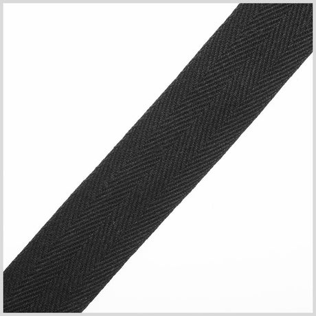 Black 1" Twill Tape - 2yd Package