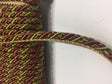 Green With Rust Trim Rope With Gimp Upholstery Fabric - Green With Rust Trim, 3/4" Width (10 Yards)