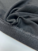 Italian Wool Fabric Gray Black