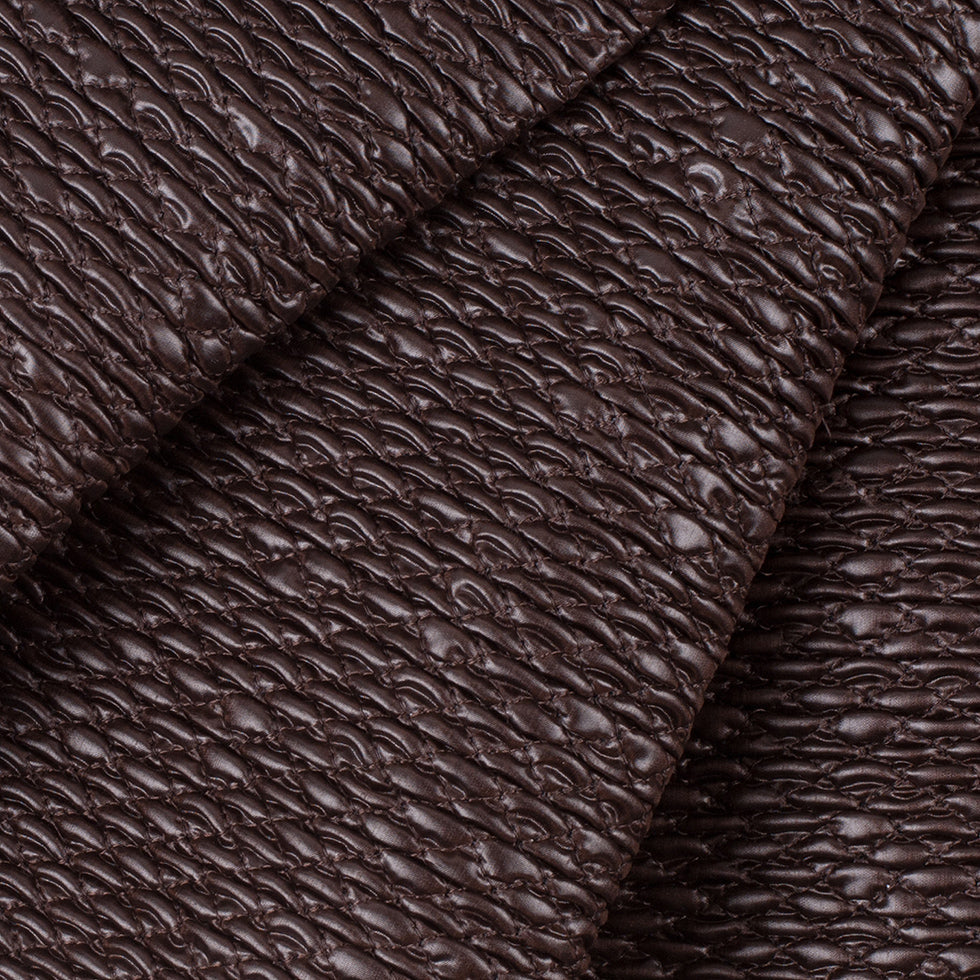 After Dark Puckered and Quilted Novelty Woven w/ Knit Backing