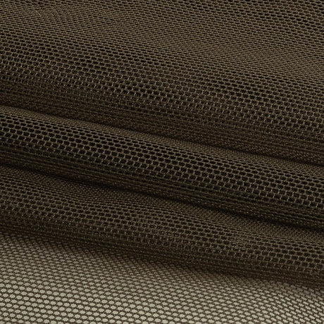 Mud Polyester Stretch Mesh