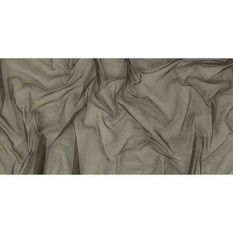 Mud Polyester Stretch Mesh