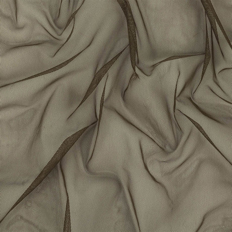 Mud Polyester Stretch Mesh