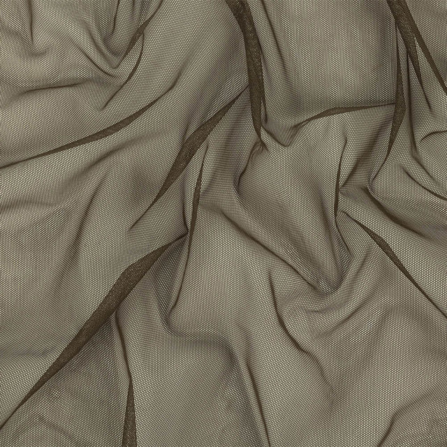 Mud Polyester Stretch Mesh