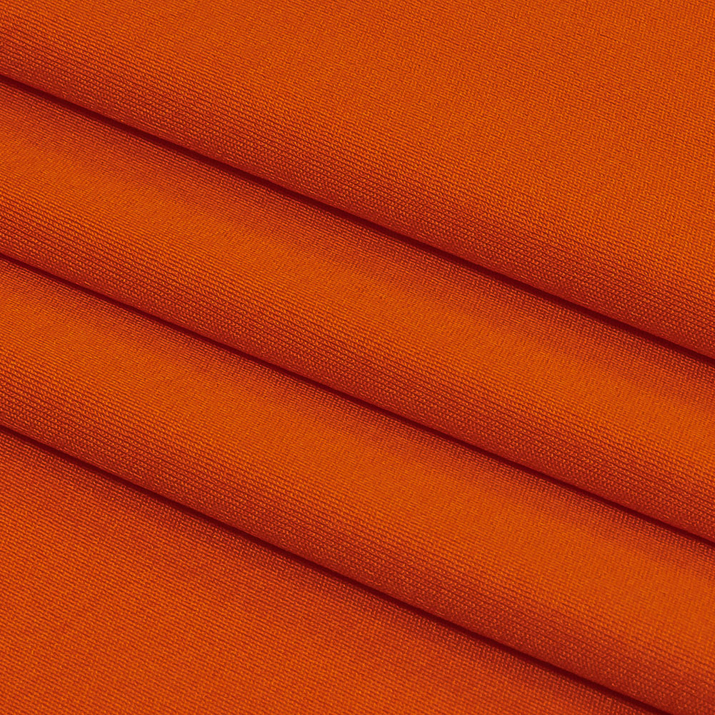 Carrot Luminous Stretch Polyester Tricot