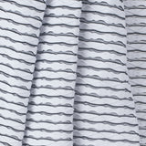 Black and White Rippled Jersey Knit
