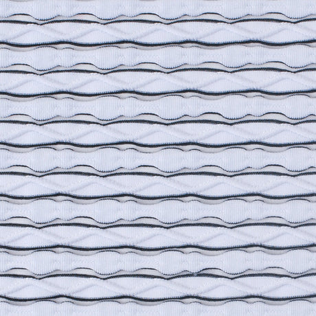 Black and White Rippled Jersey Knit