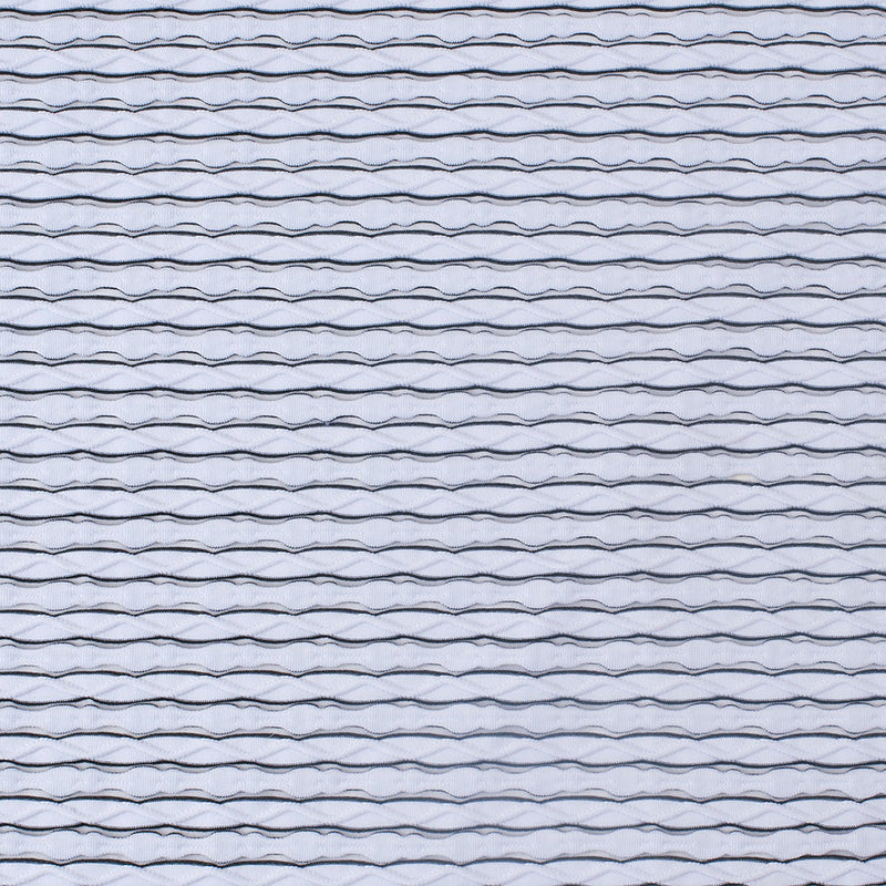Black and White Rippled Jersey Knit