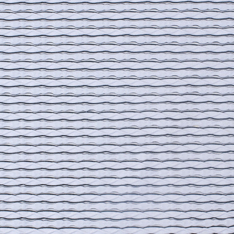 Black and White Rippled Jersey Knit