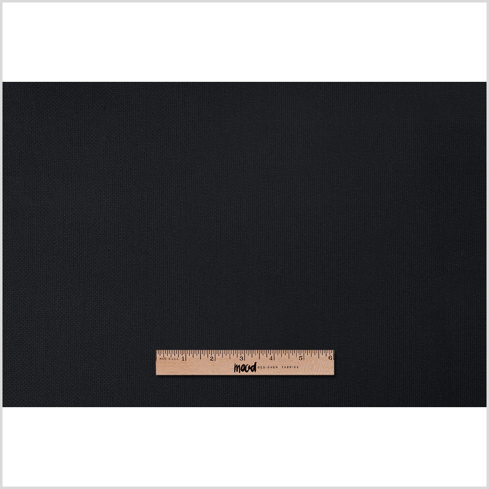 Dark Midnight Intricately Woven Stretch Pique