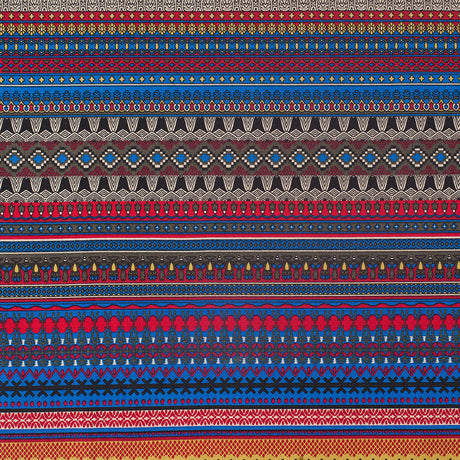 Multi Color Traditional European Stretch Cotton Woven