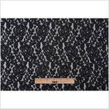 Black Rosette Lace Mesh
