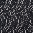 Black Rosette Lace Mesh