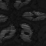 Black Polyester Blended Raschel Knit