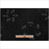 Black Polyester Blended Raschel Knit
