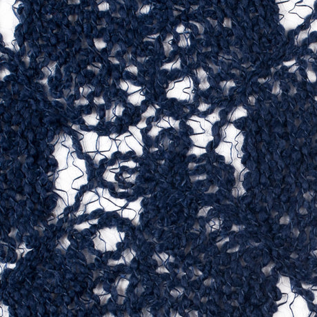 Novelty Polyester Lace - Navy Sea Shells