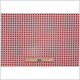 Poppy Red Geometric Stretch Cotton Woven