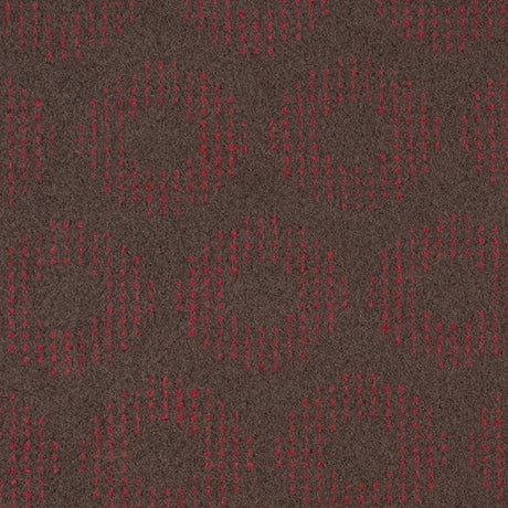 Dark Green and Red Geometric Wool Fleece