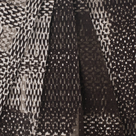 Multi Beige and Brown Abstract Geometric Viscose Jersey Knit