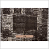 Multi Beige and Brown Abstract Geometric Viscose Jersey Knit