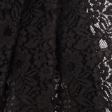 Re-Embroidered Lace - Dark Brown Floral
