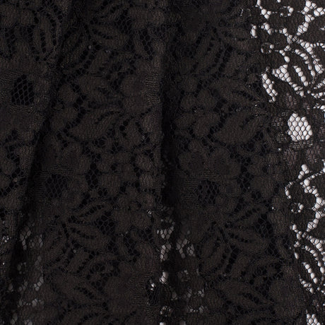 Re-Embroidered Lace - Dark Brown Floral