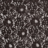Re-Embroidered Lace - Dark Brown Floral
