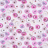 Strawberry Donuts Digitally Printed on Neoprene/Scuba Knit