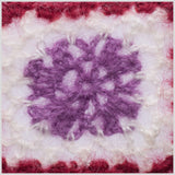 Red/White/Orchid Squares Crochet Lace Trim