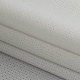White Polyester Knit Pique