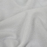 White Polyester Knit Pique