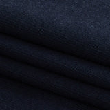 Navy 1x1 Cotton Rib Knit
