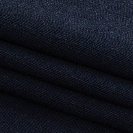 Navy 1x1 Cotton Rib Knit