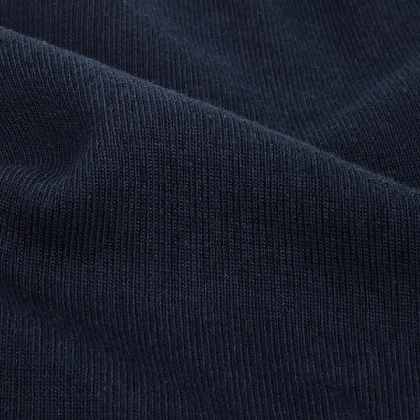 Navy 1x1 Cotton Rib Knit