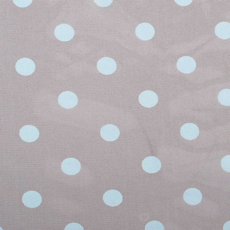 Black Coffee/Aqua Polka Dot Poly Mesh