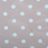 Black Coffee/Aqua Polka Dot Poly Mesh