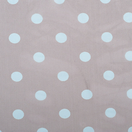 Black Coffee/Aqua Polka Dot Poly Mesh