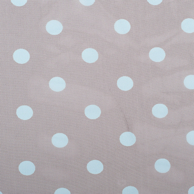 Black Coffee/Aqua Polka Dot Poly Mesh
